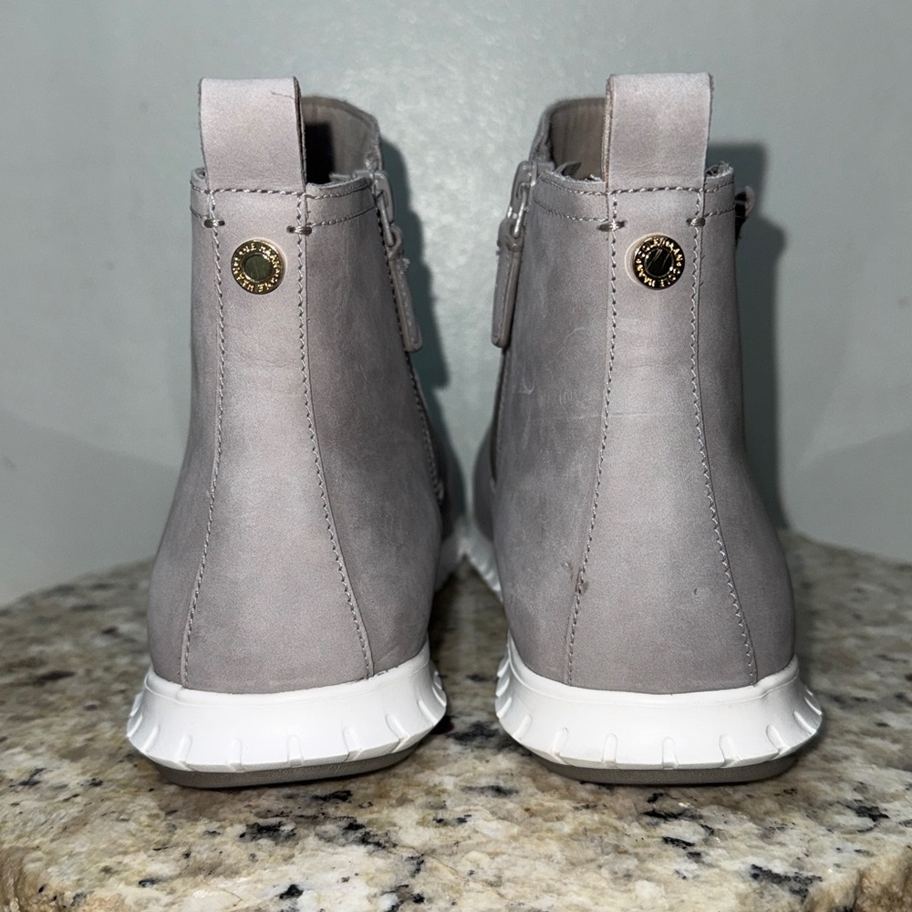 Cole Haan Women Zerogrand Side Zip Gray Waterproof Lightweight Ankle Boot 8.5 B - Picture 7 of 16